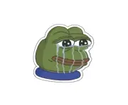 Pepe The Frog Crying Sticker Decal