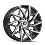 20x8.5 Mazzi Big Easy Matte Black W/Dark Tint Wheel 5x112/5x120 (35mm) (for: BMW)