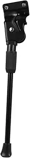 Tofficu Aluminum Alloy Double Bike Kickstand for Mountain Road and Folding Bikes Easy Install Slip Sole Durable Support Black