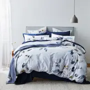 MyHouse Elle Quilt Cover Set 210X210cm - Silver - Queen
