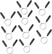 SUPVOX Barbell Spring Clip Collar Bar Spring Collar Spring Clamp for Weightlifting Spring Clip Clamp Black