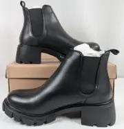 Steve Madden - Women's - Howler Block Heel - Ankle Leather Boots - Size 10W