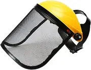 Face Protection Shield Forestry Hat - Safety Face Shield | Hard Hat Adapter with Wire Visor | Adjustable Protective Headgear Equipment for Logging Men Arborist Women Trimming Whacking