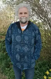 Men and Women's Fleece Lined Stonewash Jacket, Om, Ganesha, Tree of life, Buddha