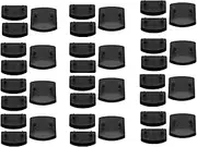 FHGLER 12 x Slatted Frame Holders, 24 x Side Bar Brackets, 5.5 cm x 9 mm (Inner Dimensions), Plastic End Caps Holder, Wide Centre Rail, Replacement Bed Slat Holder Kits for Single and Double Beds