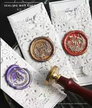 Wax Seal Stamp Kit For Gift Wedding Alphabet Letter