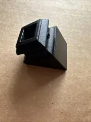 Angled Shoes with Hex Screw For 1/2" Square Balusters - Satin Black, 10 Pieces!