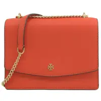 在飛比找PChome24h購物優惠-TORY BURCH 78604 經典LOGO防刮翻蓋肩斜背