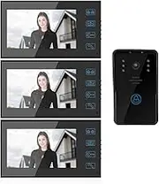 Tihebeyan Home at Home of The Spectator Night Rain View with 25 Nuns to Monitor Safety, 3 Internal Screen, 7 -inch Color Screen (AU Plug)