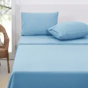 Polar Fleece Sheet Set Double 30cm Wall Sky