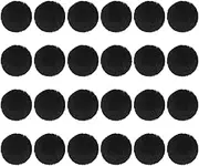 uxcell Faux Fur Pom Poms for Hats, 24 Pcs Fluffy Soft Fur Poms Balls with Elastic Loop for Keychain Knitting Hats DIY Scarves Gloves Bag Christmas, Black