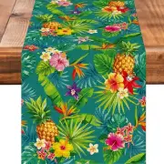 Pineapple Table Runner Seasonal Spring Fall Kitchen Dining Linen Table Decora...