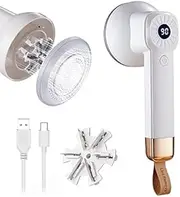 Fabric Shaver Remover,Electric Lint Shaver Remover with LED Digital Display,Rechargeable Sweater Couch Fabric Lint Pill Shaver for Clothes,Furniture,Carpet