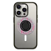 Snappy Ring Holder Mirror Snappy™ Ring Holder MagSafe Compatible Distorted Plaid - Pink