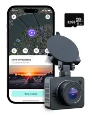 Beam GPS Dash Cam - Dash Camera for Cars with 32GB SD Card Included Unlimited...