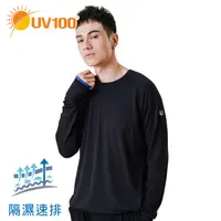 在飛比找蝦皮商城優惠-【UV100】 防曬 抗UV-隔濕速排合身透氣上衣-男(BA