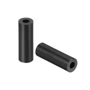 Nylon Round Spacer Washer 3.2mmx7mmx18mm Unthreaded for M3 Screws Black 100Pcs