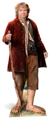Bilbo Baggins The Hobbit LIFESIZE CARDBOARD CUTOUT Standee Martin Freeman smaug