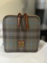 New With Tag! Dooney & Bourke Multicolor Plaid Small Crossbody Bag