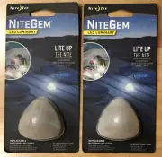 Nite Ize NiteGem LED Luminary White Waterproof Area Light Glow or Flash (2 Pack)