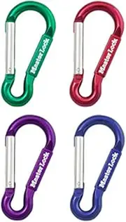 Master Lock Metal Non-Locking Carabiner Snap Hook, 76 mm Size