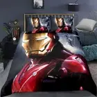 Red Ironman Single/Double/Queen/King Size Bed Doona/Duvet/Quilt Cover Linen