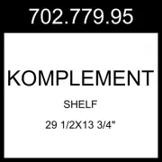 IKEA KOMPLEMENT Shelf White 29 1/2x13 3/4" 702.779.95