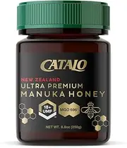 CATALO New Zealand Manuka Honey UMF 18+ MGO 696+ | Premium Quality, Raw & Pure Antibacterial Honey | Boosts Immunity & Wound Healing, 250g (250g)