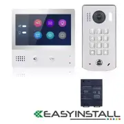 2 Wire Intercom System With 7'' Monitor and 170° Super Wide Angle Keypad Camera