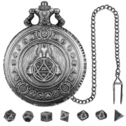 7PCS DND Dice Set RPG Table Game for Dungeons Dragons with Pocket Shell Case Box