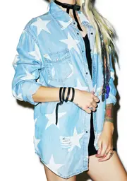 [One Teaspoon] Le Punk Tencel Liberty Shirt