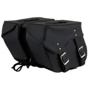 Milwaukee Leather SH55201ZB Black Large PVC Zip-Off Throwover Motorcycle