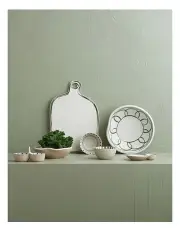 [Robert Gordon] Mediterranean Story Striped Tray in Olive Handbrush
