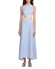 Sandro Lace Trim Maxi Dress