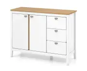 Costway Buffet Sideboard Anti-Toppling Kitchen Cupboard w/Drawers Side Cabinet Storage Cabinet White