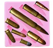 BULLETS VARIETY MOLD, Fondant Mold Chocolate Making Supplies Army Military Cake