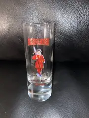 Vintage Beefeater London Dry Gin Colorful Shot Glass 4" Tall James Burrough UK