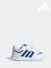 adidas White/Blue Kids Tensaur Switch Shoes (B84820) | $58