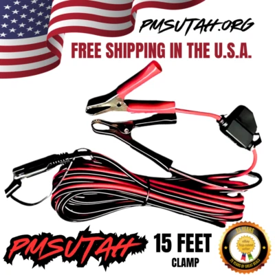 ATV UTV Battery Charger Cord Plug Adaptor Fits Tender Cable Quick Connect Long
