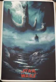 STAR WARS POSTER VARIANT THE LAST JEDI KARL FITZGERALD THE SACRED TREE #39/100