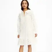 NWT Ted Baker Vanilya Frill Dress White UK 0 US 2