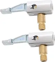 TIDTALEO Tire Inflator Extension Hose Adapter Set 2pcs Clip on Nozzle for Air Compressor Hose Anti-leakage Chuck