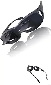 Lazy Reader Glasses with 90° Prism - Bed Reading & TV Watching, Myopia Friendly, Universal Fit