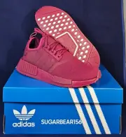 NIB Adidas NMD R1 Women's Sz 7.5 Running Lifestyle Shoes 'Burgundy' HP9662 New