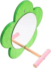 LIGHTAOTAO Natural Bird Perch Stand for Parrots Durable and Wear Resistant with Mirror for Parakeet Macaw Finch Increases Activity Space Bird Cage