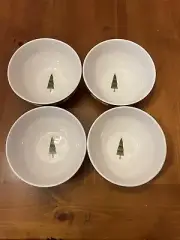 Debbie Mumm Folk Santa 4 Piece Bowl Set. Perfect For Christmas