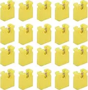 SING F LTD 200Pcs 2-Terminal Open Top Jumper Cap 2.54mm Standard Computer Jumper Caps Mini Jumper Cap Connector Accessories for Hard Drives Circuit Board Yellow