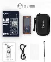 Cigman Laser Measuring Tool 393ft Green-Beam, Outdoor Laser Measure w 4x Camera