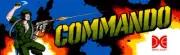 Commando Arcade Marquee by Data East 26" x 8"