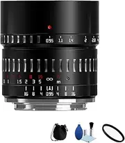 TTArtisan 50mm F0.95 APS-C Large Aperture Manual Focus Lens for Sony E Mount Mirrorless Camera A6000 A6300 A6400 A6500 A9 A7II A7MIII A7RII A7MIV A7C NEX-5N NEX-3N NEX-5R